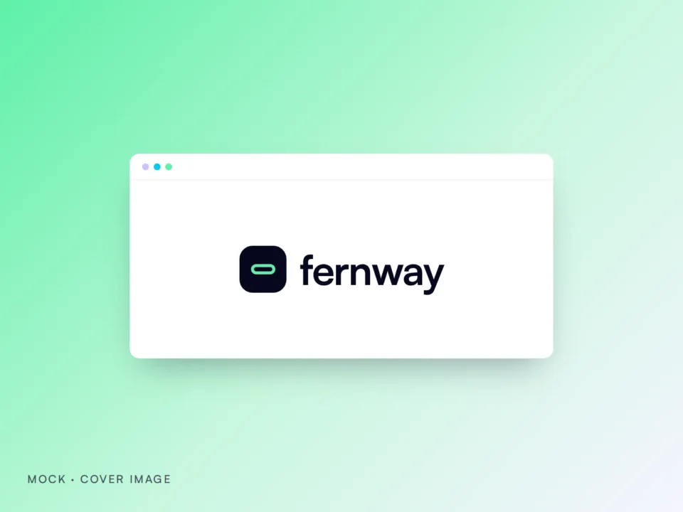 Mock cover artwork for the Fernway branding project