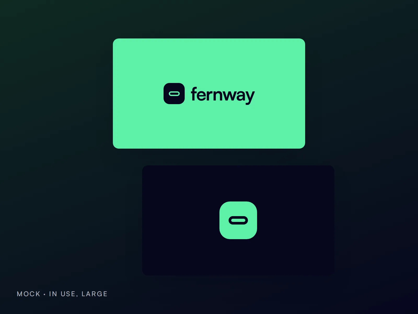 Mock artwork: Fernway business cards