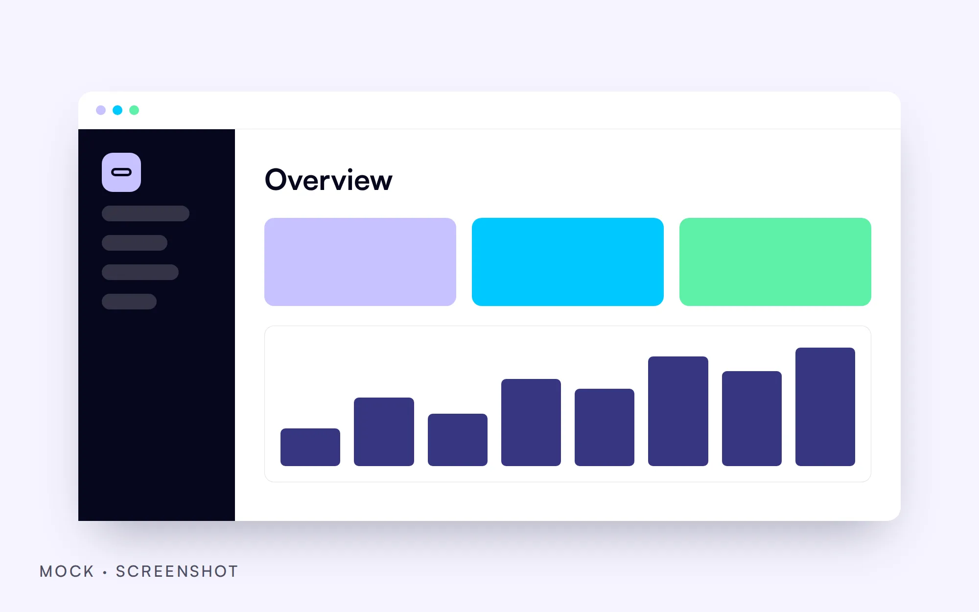 Mock artwork: the Tallyboard dashboard