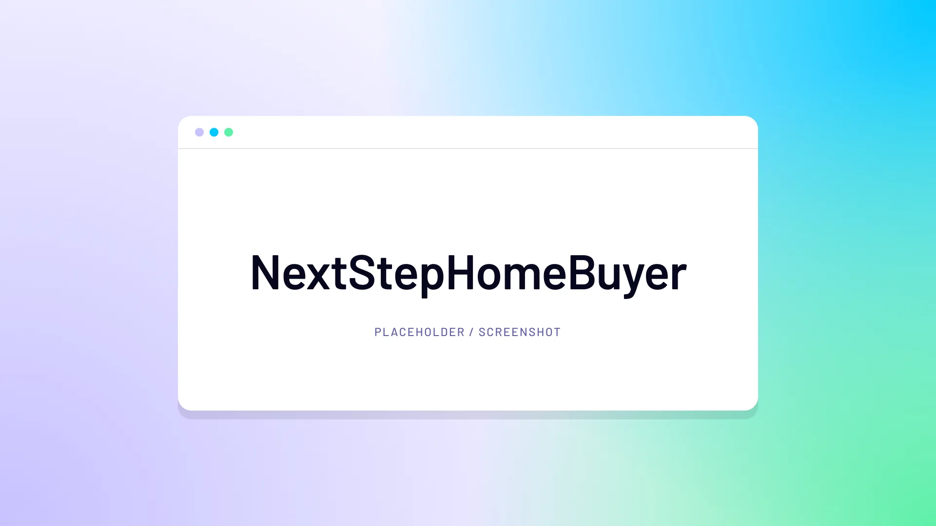 Placeholder for a screenshot of the rebuilt NextStepHomeBuyer landing page